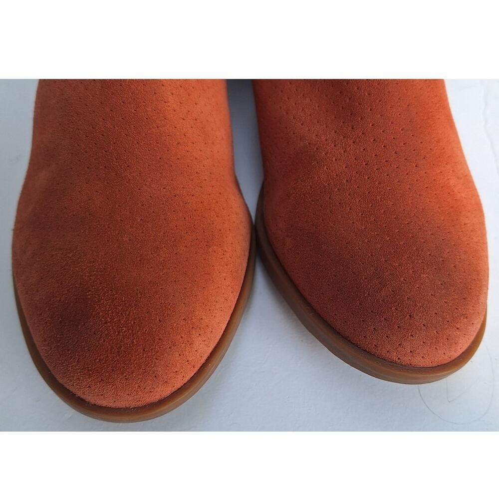 Sorel Women's Lolla Cutout Suede Bootie Burnt Orange Rust Waterproof Size 6.5 - Picture 9 of 11